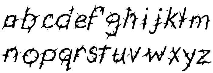 GennaroPalmieriThorny Font LOWERCASE