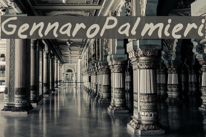 GennaroPalmieri Font examples