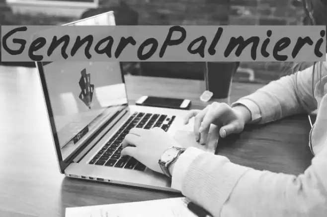 GennaroPalmieri Font examples