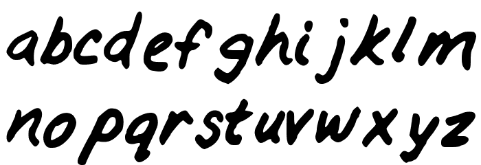 GennaroPalmieri Font LOWERCASE