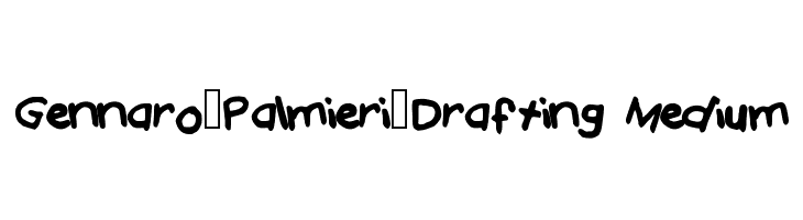 Gennaro_Palmieri_Drafting Medium Font