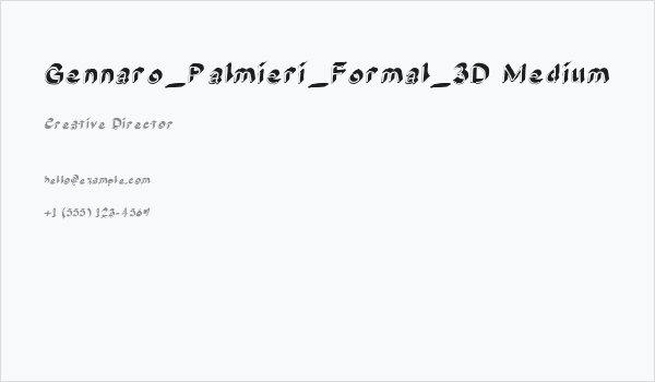 Gennaro_Palmieri_Formal_3D Medium Business Card
