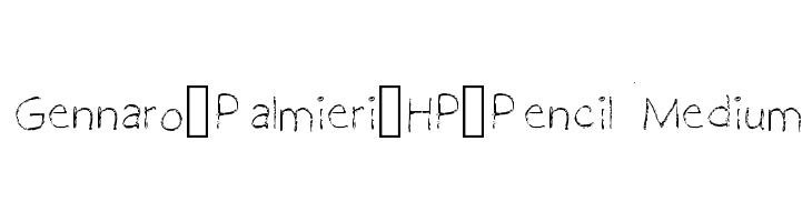 Gennaro_Palmieri_HP_Pencil Medium  フリーフォントのダウンロード