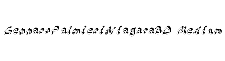 Gennaro_Palmieri_Niagara_3D Medium  フリーフォントのダウンロード