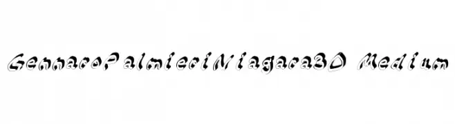 Gennaro_Palmieri_Niagara_3D Medium  Frei Schriftart Herunterladen