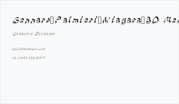 Gennaro_Palmieri_Niagara_3D Medium Business Card