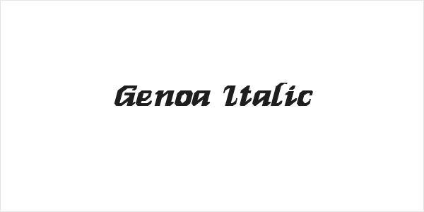 Genoa Italic Logo