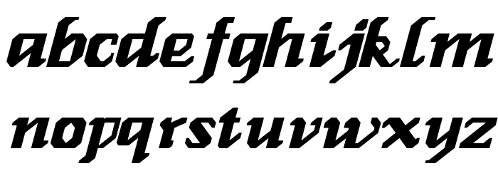 Genoa Italic Шрифта строчной