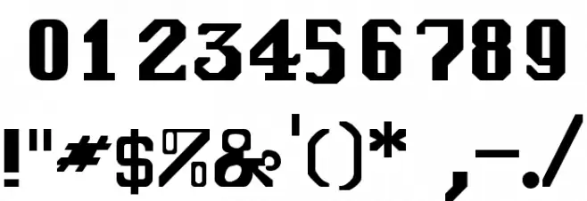 Genoa Regular Font OTHER CHARS