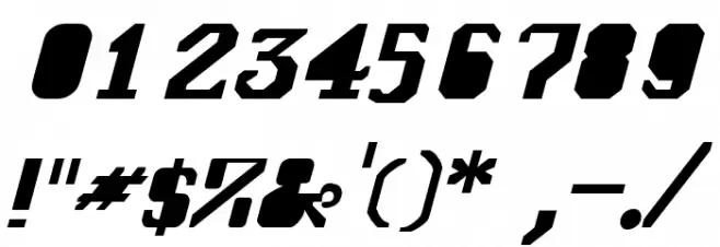 GenoaItalic Font OTHER CHARS