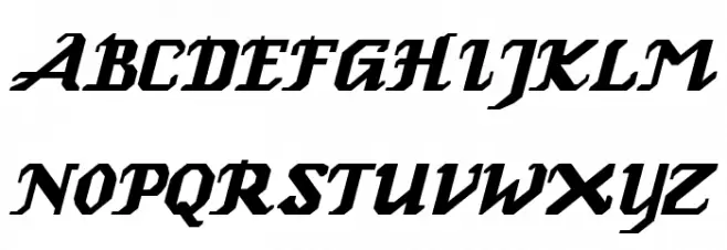 GenoaItalic Schriftart Groß