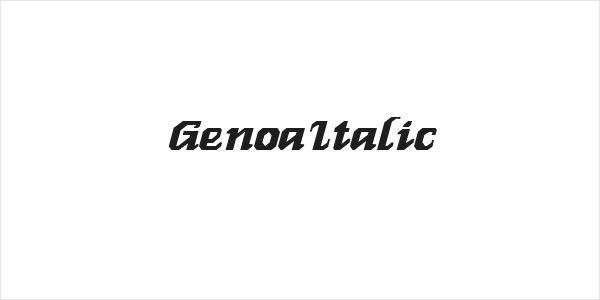 GenoaItalic Logo
