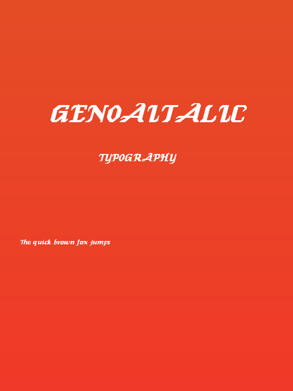GenoaItalic Poster