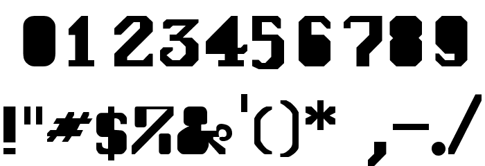 GenoaRoman Font OTHER CHARS