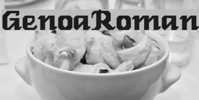 GenoaRoman Fonte examples