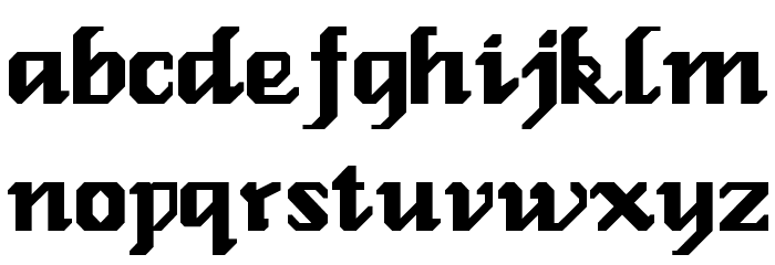 GenoaRoman Font LOWERCASE