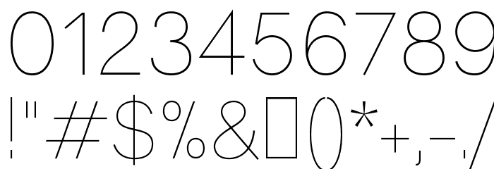 Genome-Thin Font OTHER CHARS