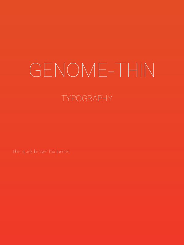 Genome-Thin Poster