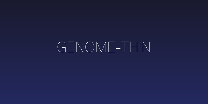 Genome-Thin Social Header
