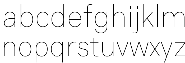 Genome-Thin Font LOWERCASE