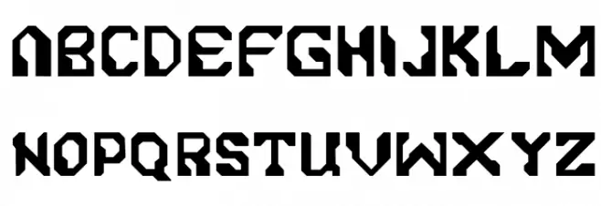 Genospace Schriftart Groß