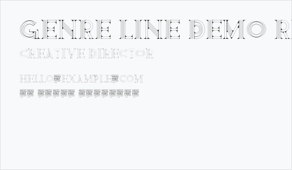 Genre Line Demo Regular Business Card