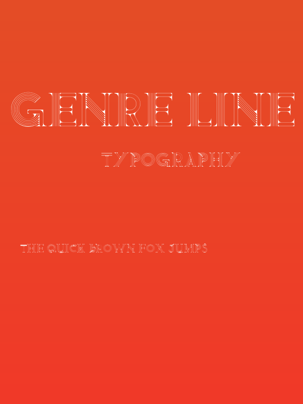 Genre Line Demo Regular Poster