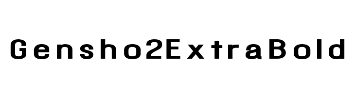 Gensho2 ExtraBold  नि: शुल्क फ़ॉन्ट्स डाउनलोड