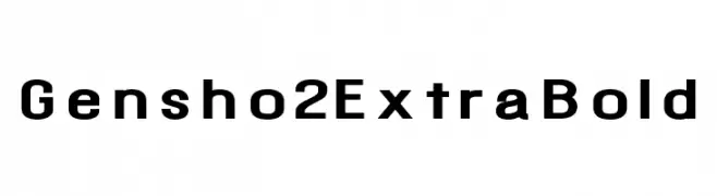 Gensho2 ExtraBold  Frei Schriftart Herunterladen