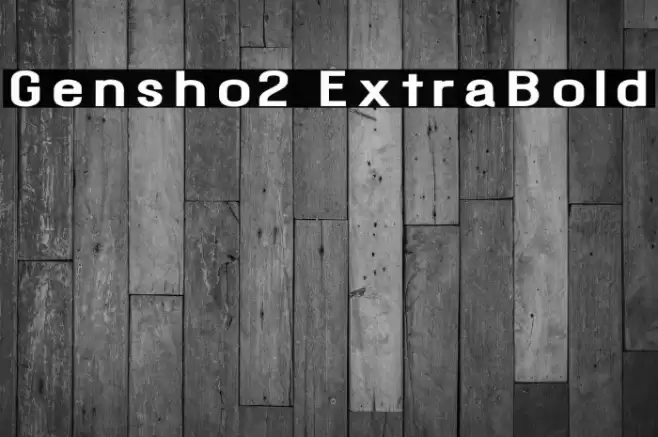 Gensho2 ExtraBold Font examples