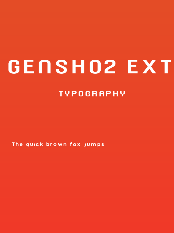 Gensho2 ExtraBold Poster