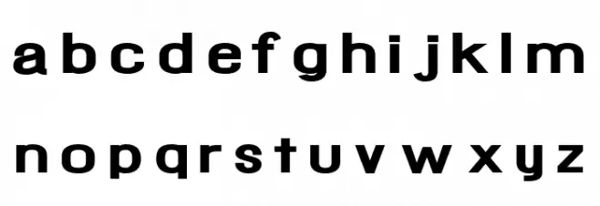 Gensho2 ExtraBold Schriftart Kleinbuchstaben
