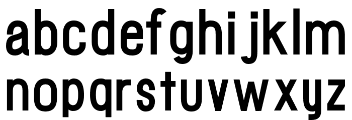 Gensho5 Bold Font LOWERCASE