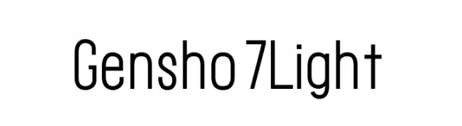 Gensho7 Light  Frei Schriftart Herunterladen