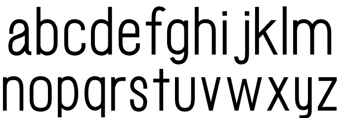 Gensho7 Light フォント 小文字