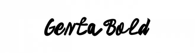 Genta Bold  フリーフォントのダウンロード