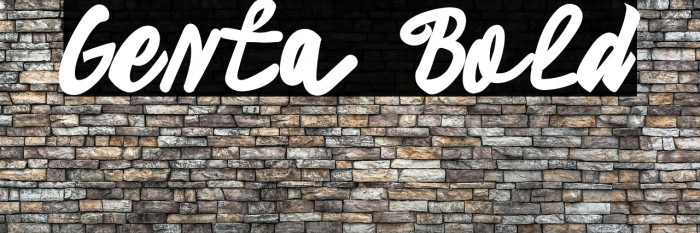 Genta Bold Example 1