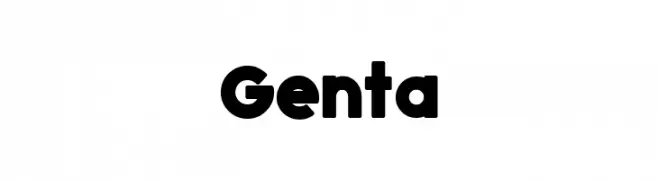 Genta  フリーフォントのダウンロード