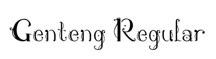 Genteng Regular Font