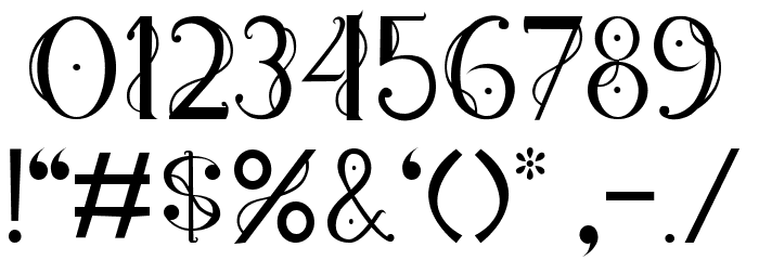 Genteng Regular Font OTHER CHARS