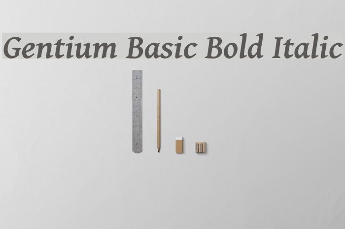 Gentium Basic Bold Italic Font examples