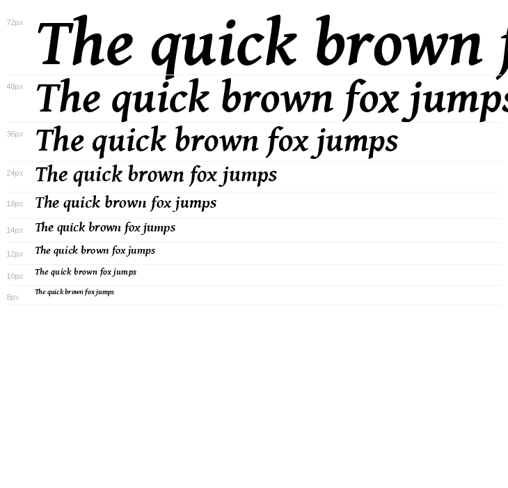 Gentium Basic Bold Italic Waterfall