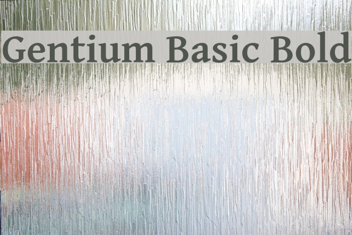 Gentium Basic Bold Font examples