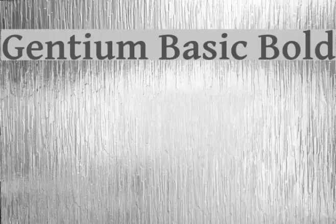Gentium Basic Bold Font examples