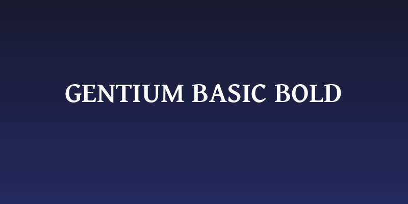 Gentium Basic Bold Social Header