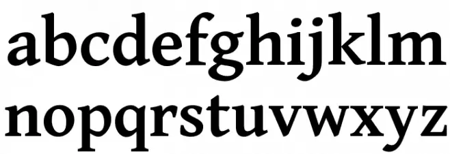 Gentium Basic Bold Font Litere mici