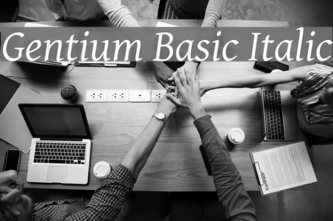 Gentium Basic Italic Font examples
