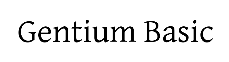 Gentium Basic Font
