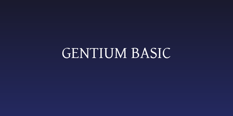 Gentium Basic Social Header