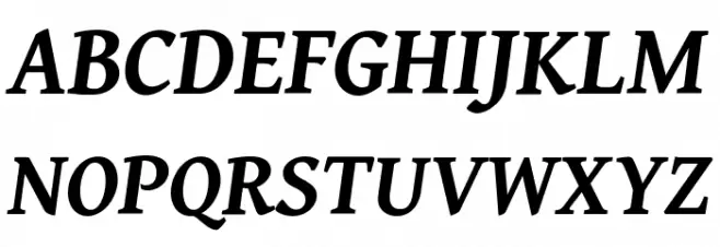 Gentium Book Basic Bold Italic Schriftart Groß